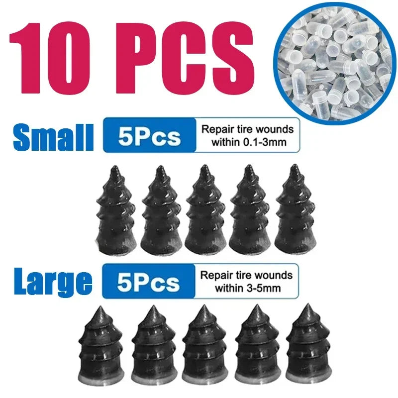 Car Motorcycle Vacuum Tyre Repair Nails Truck Scooter Bike Tire Puncture Repair Tools Rubber Nails Accessories
