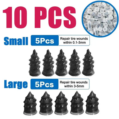 Car Motorcycle Vacuum Tyre Repair Nails Truck Scooter Bike Tire Puncture Repair Tools Rubber Nails Accessories