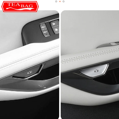 For BYD Song L 2023 2024 Car Styling Door Switch Button Stickers Tailgate Interior Steering Wheel Metal Modification Accessories