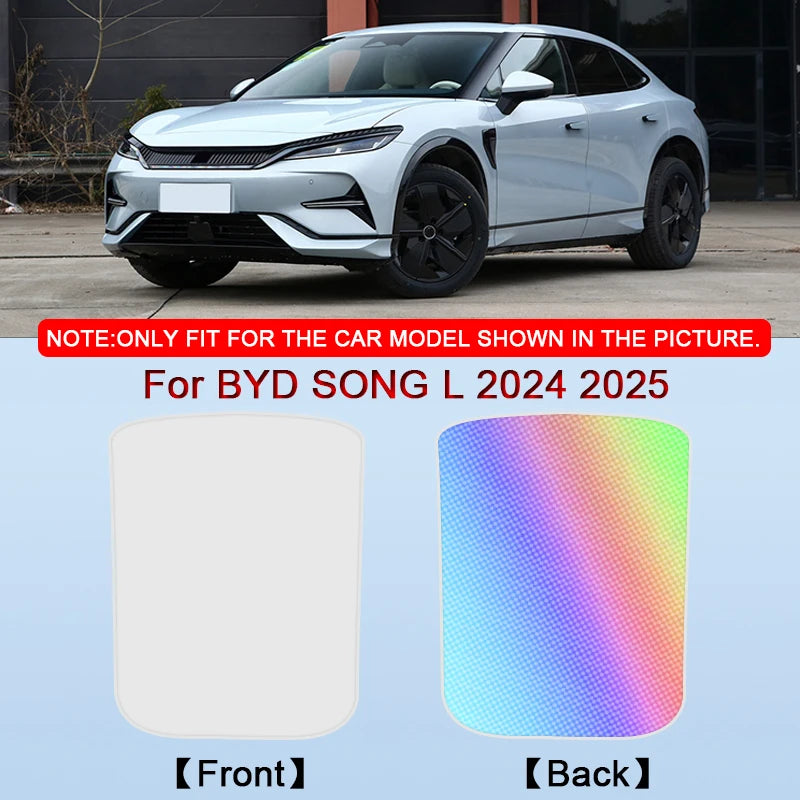 Colorful Ice Crystal Car Roof Sunshade Fit For BYD SONG L 2024 2025 Car Clip-on Sunroof Skylight Blind Shading Cover Accessories