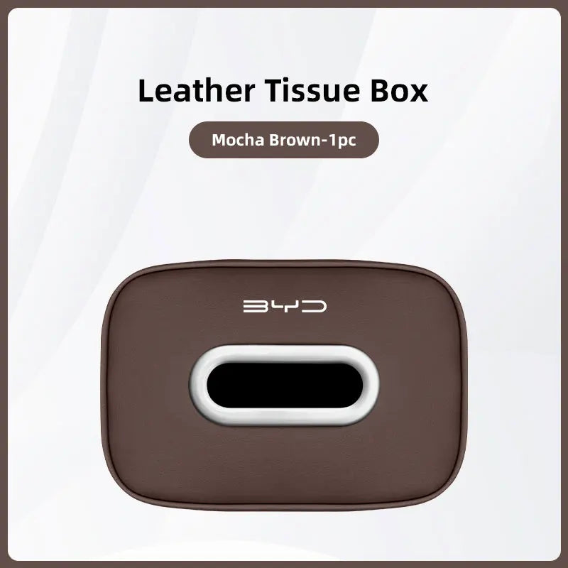 High-capacity Car Interior Tissue Box Kleenex Storage Bag Accessories For BYD Tang E6 F3 Atto3 Yuan Plus Song Max F0 G3 I3 Ea1