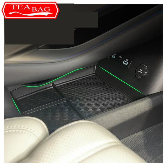 For BYD Song L 2024 2025 Car Styling Under Center Console Organizer Storage Box Interior Storage Box Auto Modidfied Accessories