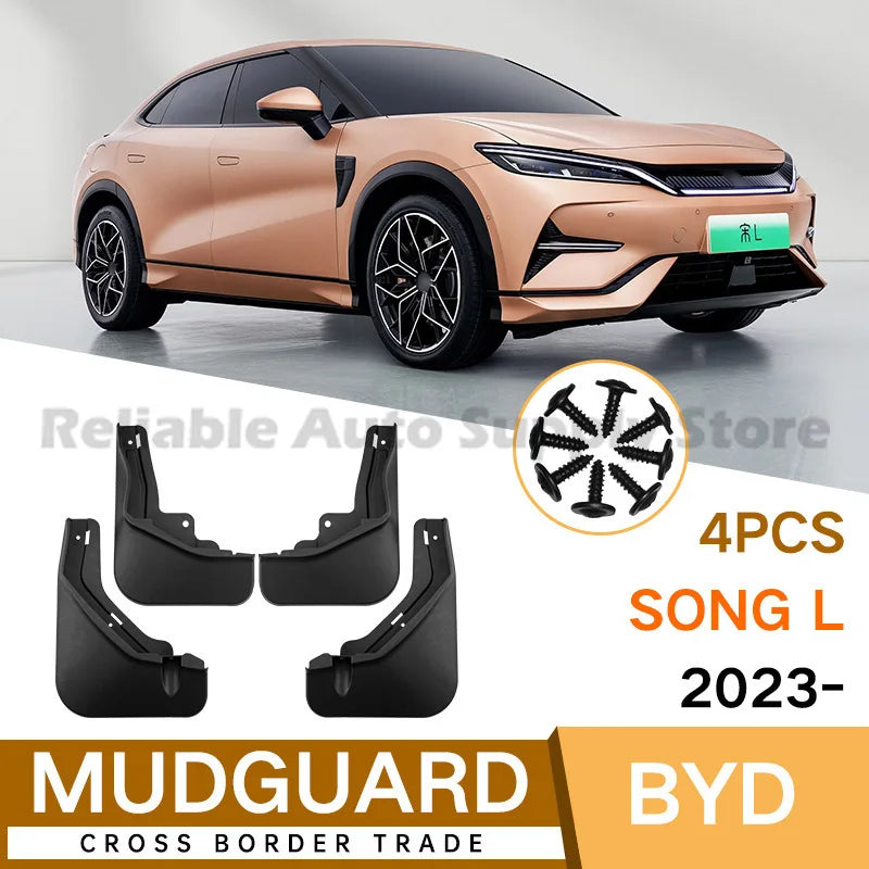 For BYD Song L 2023 Mud Flaps Fender Trim Car Accessories Wholesale High Quality Durable Auto Parts Premium Protection