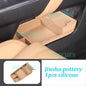 Car Under Central Console Storage Box for BYD Song L DMI 2024-2025 Silicone Flip Cover Storage Box Interior Accessories