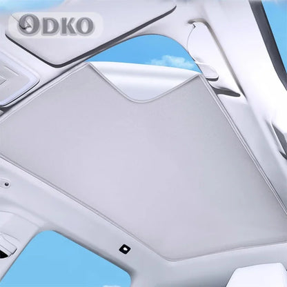 Car Electrostatic Adsorption Sunroof Sunshade Covers For BYD SONG L 2024 2025 Heat Insulation Skylight Sticker Auto Accessory
