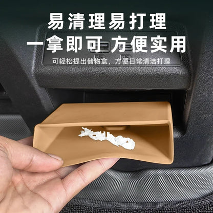 For BYD Song L DM-i 24-25 Central Control Armrest Box Rear Row Air Outlet Silicone Storage Box Car Interior Modified Accessories