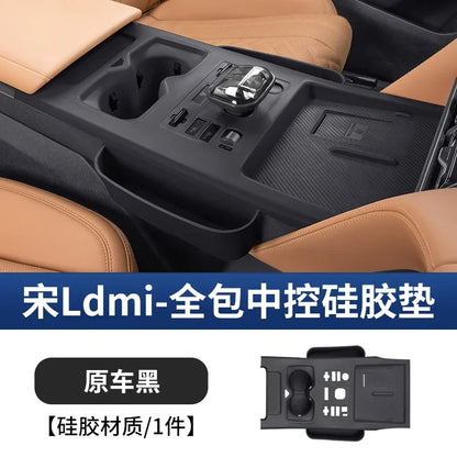Car All-inclusive Central Control Silicone Pad Protective Cover For BYD Song L DMI Wireless Charging Mat Interior Accessories