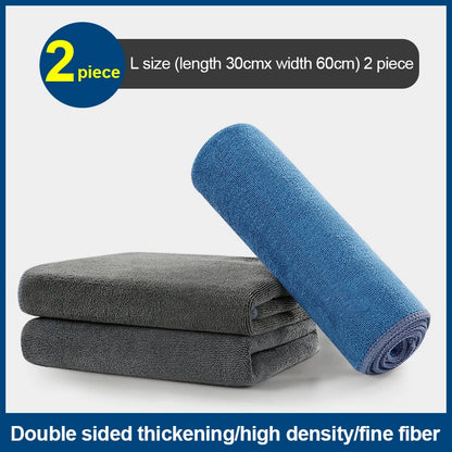 Microfiber Cleaning Towel Thicken Soft Drying Cloth Car Body Washing Towels Double Layer Clean Rags Car Accessories