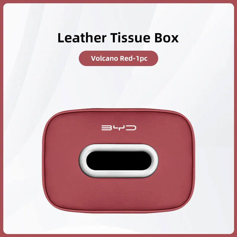 High-capacity Car Interior Tissue Box Kleenex Storage Bag Accessories For BYD Tang E6 F3 Atto3 Yuan Plus Song Max F0 G3 I3 Ea1