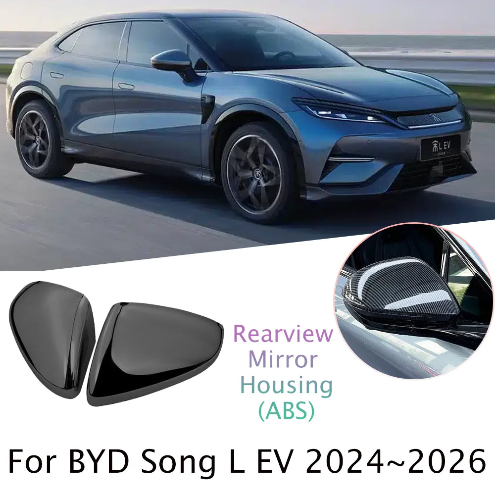 For BYD Song L EV 2024~2026 2025 Car Rearview Mirror Protect Cover Anti-scratch Decoration Modification Accessories