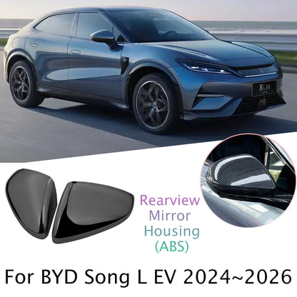 For BYD Song L EV 2024~2026 2025 Car Rearview Mirror Protect Cover Anti-scratch Decoration Modification Accessories