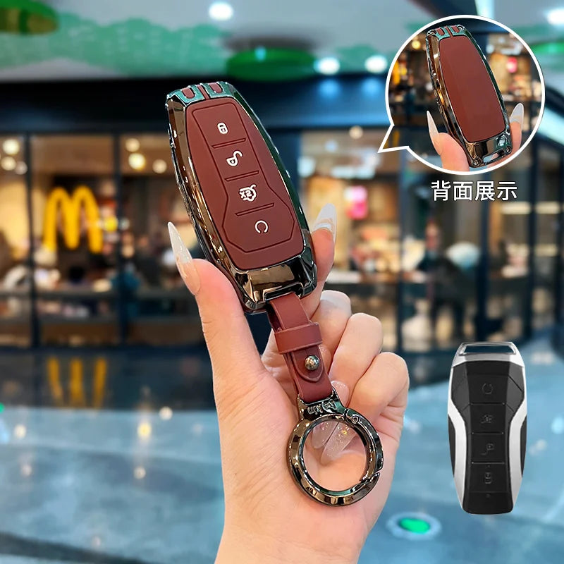 Car Key Cover Case Protection Shell Keychain For BYD Han Qin PLUS Song Pro Song L Tang Yuan Song MAX Seagull Qin Pro Accessories