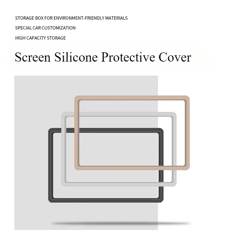 Car Navigation Screen Protective Case Instrument Central Control Display Screen Silicone Frame For BYD Song Pro DMI 2020-2025