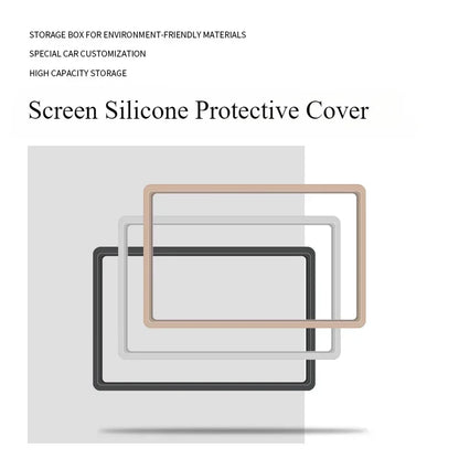 Car Navigation Screen Protective Case Instrument Central Control Display Screen Silicone Frame For BYD Song Pro DMI 2020-2025