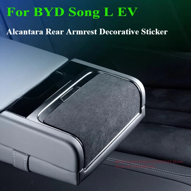 For BYD Song L EV  Rear Armrest Decorative Sticker Scratch-Resistant Car Interior Modification Accessory
