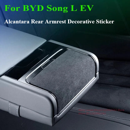 For BYD Song L EV  Rear Armrest Decorative Sticker Scratch-Resistant Car Interior Modification Accessory