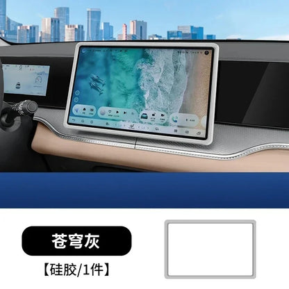 Car Navigation Screen Protective Case Instrument Central Control Display Screen Silicone Frame For BYD Song Pro DMI 2020-2025