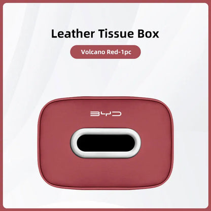 High-capacity Car Interior Tissue Box Kleenex Storage Bag Accessories For BYD Tang E6 F3 Atto3 Yuan Plus Song Max F0 G3 I3 Ea1