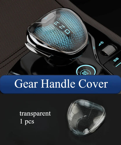 For BYD Qin/Tang/Han/Song Plus DMI DMP EV Frigate07 Central Control Gear Handle Cover Interior Modification Gear Protective Case