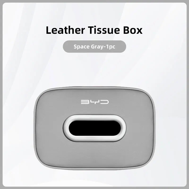 High-capacity Car Interior Tissue Box Kleenex Storage Bag Accessories For BYD Tang E6 F3 Atto3 Yuan Plus Song Max F0 G3 I3 Ea1