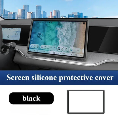 Car Navigation Screen Protective Case Instrument Central Control Display Screen Silicone Frame For BYD Song Pro DMI 2020-2025
