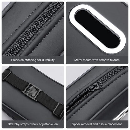 High-capacity Car Interior Tissue Box Kleenex Storage Bag Accessories For BYD Tang E6 F3 Atto3 Yuan Plus Song Max F0 G3 I3 Ea1